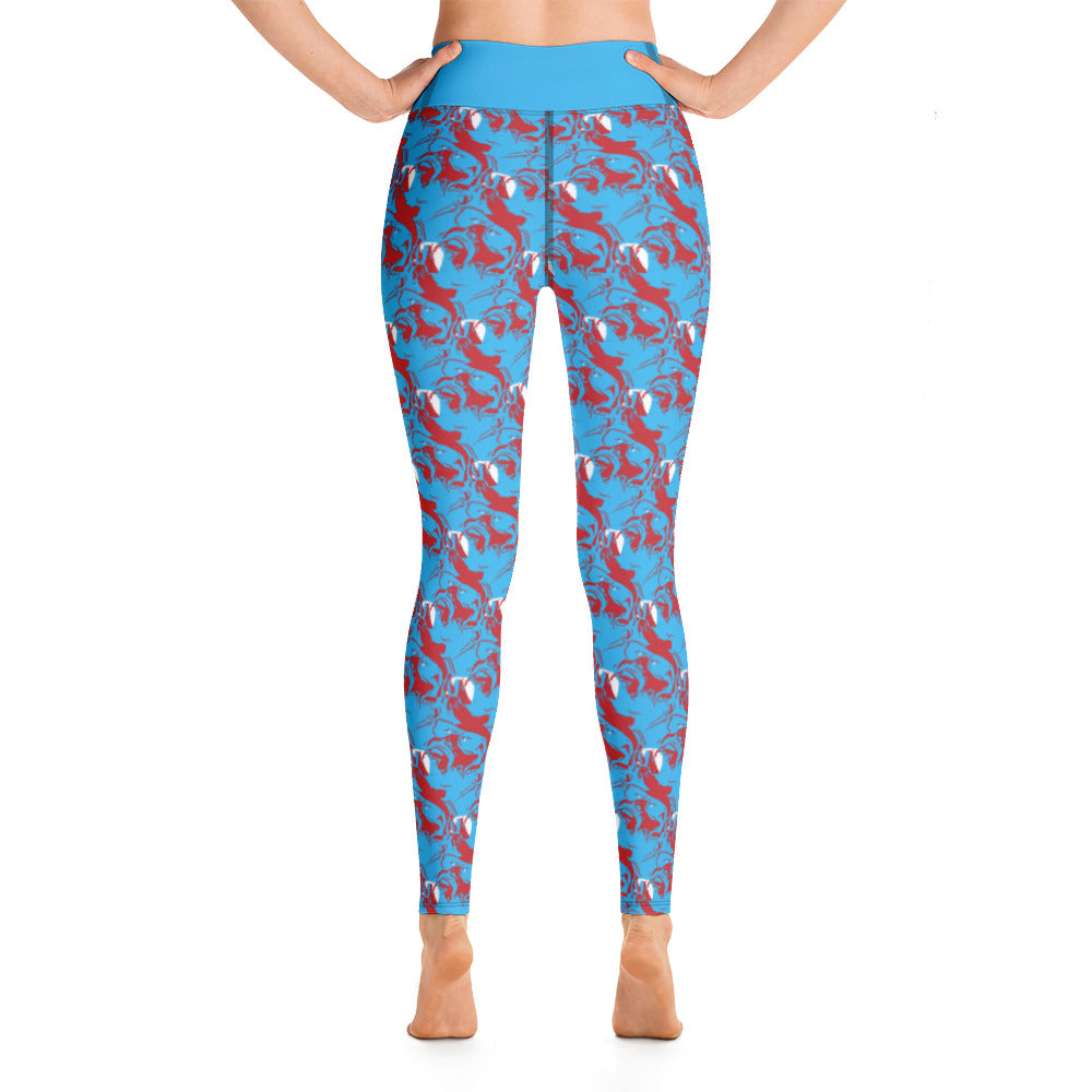 Red Yoga Leggings