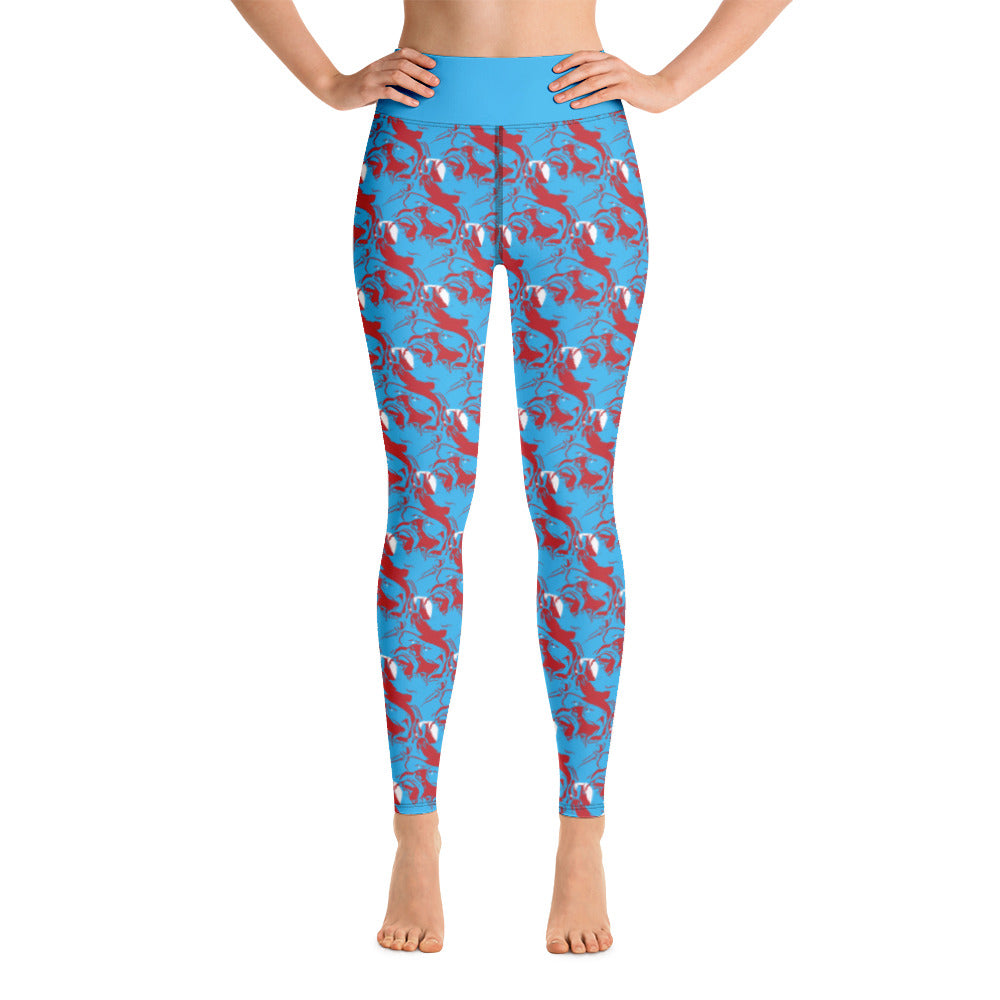 Red Yoga Leggings