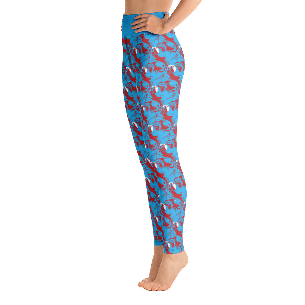 Red Yoga Leggings