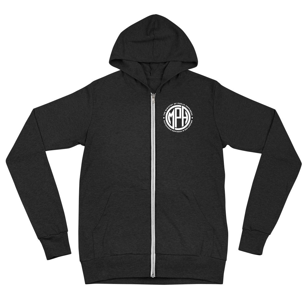 MPH Unisex zip hoodie